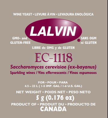 LALLEMAND Lalvin Champagne EC-1118